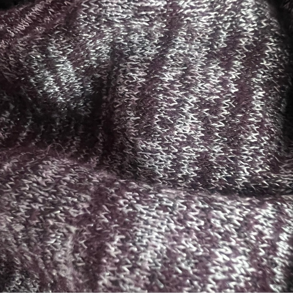 Wilfred free skirt Heathered purple white leg slit long stretchy soft comfy maxi - Picture 7 of 9